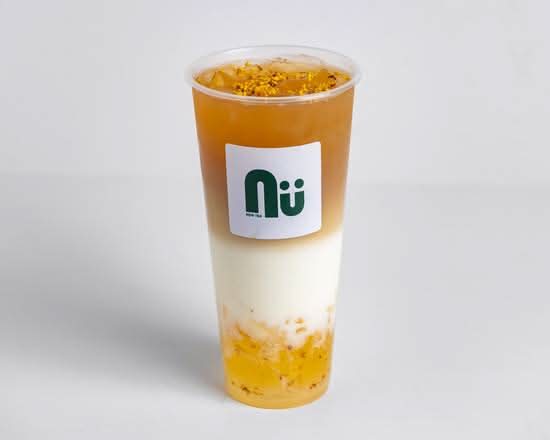 Osmanthus Oolong tea latte/ 桂香乌龙鲜乳茶